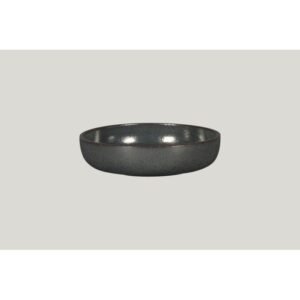 Soup plate round black porcelain Ø 20 cm Rakstone Ease Rak