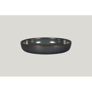 Soup plate round black porcelain Ø 24 cm Rakstone Ease Rak
