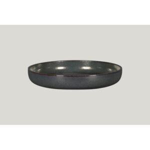 Soup plate round black porcelain Ø 28 cm Rakstone Ease Rak
