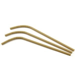 ECO-FRIENDLY KRAFT FLEXIBLE PAPER STRAW PACK OF 200 Ø0.6CM L24CM