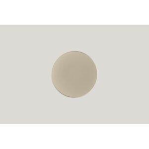 Extra-flat plate round Argila Decor porcelain Ø 18.7 cm Earth Rak