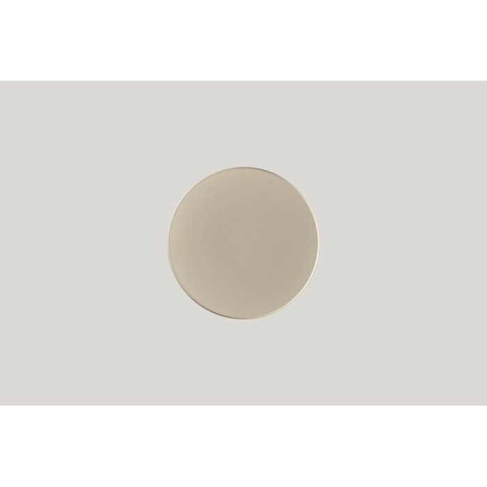 Extra-flat plate round Argila Decor porcelain Ø 18.7 cm Earth Rak