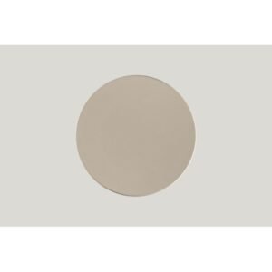 Extra-flat plate round Argila Decor porcelain Ø 26.5 cm Earth Rak