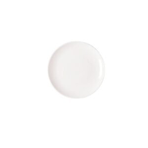 Flat coupe plate round ivory Ø 21 cm porcelain Nano Rak
