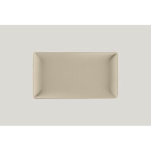 Flat plate rectangular Argila Decor porcelain 33.8x18.3 cm Earth Rak