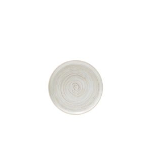 Flat plate round glazed stoneware Aurora Accolade