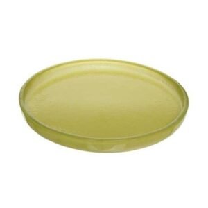 FLAT PLATE ROUND LIME GREEN Ø19.2CM H2CM GLASS MY GLASS STUDIO