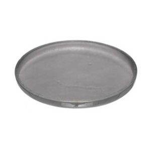 FLAT PLATE ROUND NEUTRAL GRAY Ø19.2CM H2CM GLASS MY GLASS STUDIO
