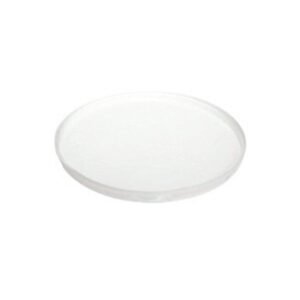FLAT PLATE ROUND WHITE ROUND Ø19.2CM H2CM GLASS MY GLASS STUDIO