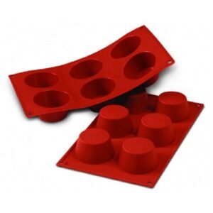 FLEX MOULD 30X17.5CM 6 MUFFINS D6.8XH3.8CM 11.9CL SILICON
