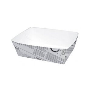 FOOD TRAY NEWSPAPER CARDBOARD 11X8XH4CM PACK OF 250