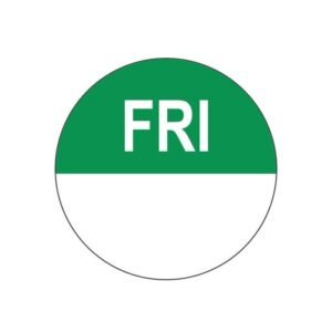 FRIDAY ROUND REMOVABLE LABEL D1.9CM ROLL OF 1000