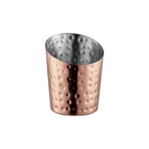 FRY CUP 35CL ANGLED HAMMERED COPPER