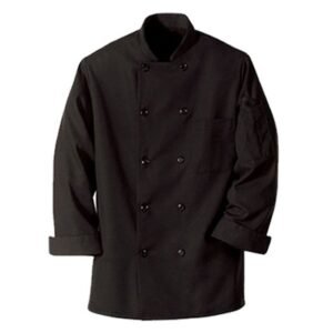FULL SLEEVE CHEF JACKET BLACK SIZE M CLASSIC PRO.COOKER