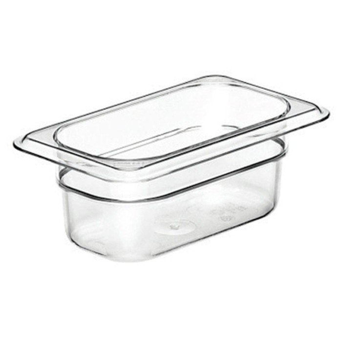 GN CONTAINER 1/9 RECTANGULAR CLEAR POLYCARBONATE