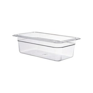 GN CONTAINER 1/3-100 RECTANGULAR CLEAR POLYCARBONATE