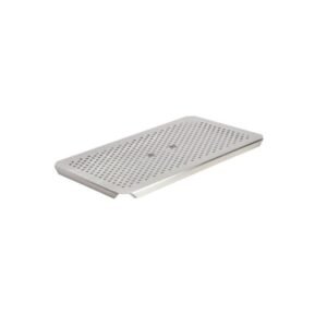 GN DRAIN SHELF 1/2 ROUND THICK. 0.7CM STAINLESS STEEL QUALIPLUS PRO.COOKER
