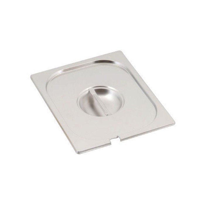 NITCHED LID GN 1/3 ROUND THICK. 0.7MM STAINLESS STEEL QUALIPLUS PRO.COOKER