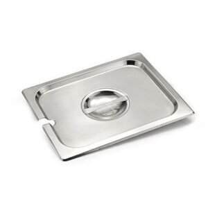 NOTCHED LID GN 2/3 ROUND THICK. 0.7MM STAINLESS STEEL QUALIPLUS PRO.COOKER