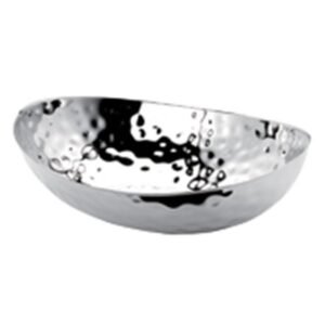 HAMMERED OVAL BOWL OVAL L37.2 X W258.8 X H11CM SST