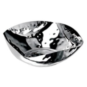 HAMMERED SQUARE BOWL L18.5 X W18.5 X H7CM SST