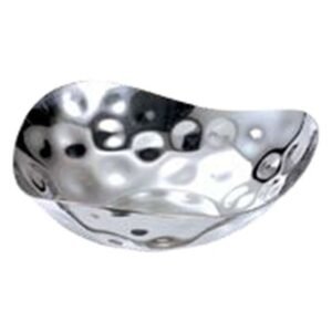 HAMMERED TRIANGULAR BOWL L30 X W30 X H8.8CM SST