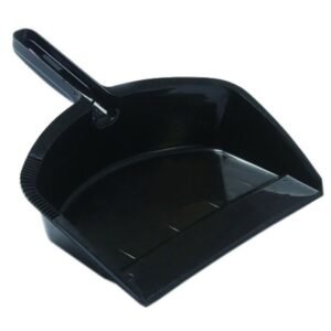 HEAVY DUTY BLACK DUST PAN L31.1 X W21 X H6.7CM PLASTIC