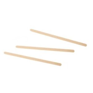 HOT CUP WOODEN COFFEE STIRRER ROUNDED TIPS PACK OF 1000 L18 X W0.6CM CORRUGATED PAPER