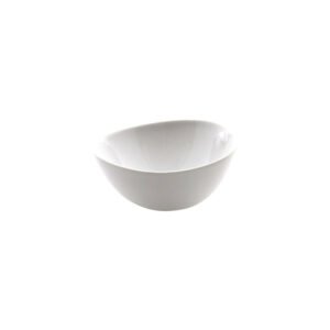 Ice cream bowl white glazed L13XW13.5XH6cm porcelain shell cookplay