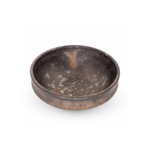 KINKESSHO ROUND DISH 6 CL BRONZE D9.5XH3.2CM KORIN