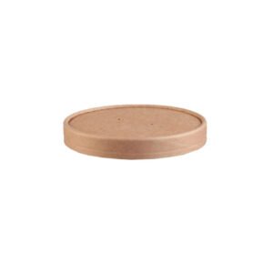KRAFT PAPER LID 9.8CM FOR 47.5CL CUP PACK OF 50 PE COATED