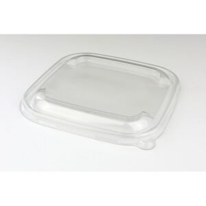 Lid square transparent 17.5x17.5x1.7 cm Be Pulp (50 pieces)