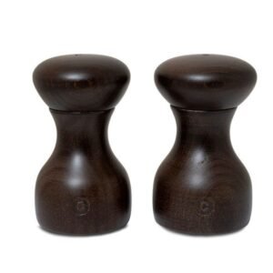 LYON BROWN SET OF 2 MILLS H9.6CM SALT AND PEPPER BEECHWOOD