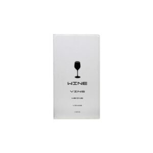 MENU WINE HOLDER TRENDY LEATHER STYLE LONG A4/A5 4 PAGES WHITE