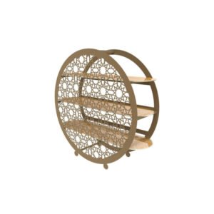 MGS STARS DESIGN DISPLAY STAND MATTE GOLD L100XW30XH96CM