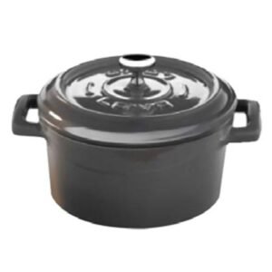 MINI CASSEROLE TRENDY ROUND GREY Ø10CM CAST IRON