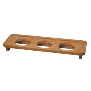 MINI CASSEROLE WOODEN STAND FOR 3 ROUND