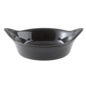 Mini dish with handles round grey stoneware Ø 6.5 cm Pro.mundi