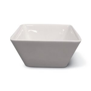 Dish square ivory glazed 7 cm Allspice Rak