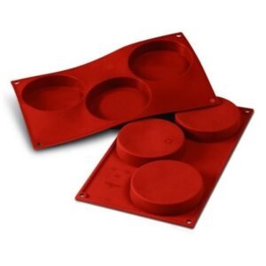 MOULD 30X17.5CM 3 FLORENTINERS D10.3XH2CM 14CL SILICON FLEX