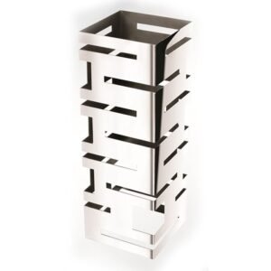 MULTI LEVEL SQUARE BUFFET RISER 18X18XH50CM MIRROR SST