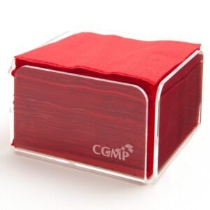 Napkin red cellulose wadding 20x20 cm Celi Ouate Cgmp (50 pieces)