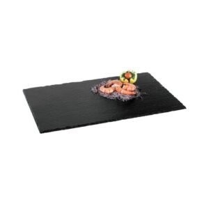 NATURAL TRAY SLATE GN1/4 NON-SLIP FEET L26.5 X W12.5CM