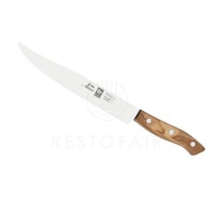 STEEL CARVING KNIFE WOODEN HANDLE Ø20CM STAINLESS STEEL NATURE