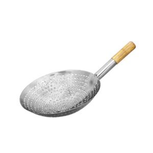 OIL SKIMMER WITH WOODEN HANDLE L30.5CM STAINLESS STEEL