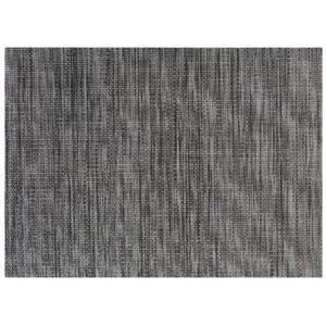 PACK OF 6 DECO PLACE MAT 45X30CM BROWN & BLACK PVC/POLYESTER
