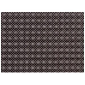 PACK OF 6 WIDE BAND PLACE MAT 45X30CM BROWN & BLACK PVC/POLYESTER
