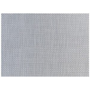 PACK OF 6 FINE BAND PLACE MAT SILVER L45 X W30CM PVC/POLYESTER