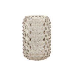 PALET TAUPE TEALIGHT HOLDER D9XH12.5CM GLASS