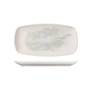 PARIS JADE WHITE RECTANGULAR PLATE L23.5XW15XH2.5CM MELAMINE CREATIVE